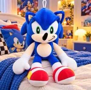 DUŻA MASKOTKA SONIC THE HEDGEHOG PRZYTULANKA PLUSZAK PLUSZOWY NIEBIESKI SONIK MIŚ 50cm
