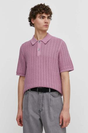 Samsoe Samsoe sweter z domieszką lnu SALEON