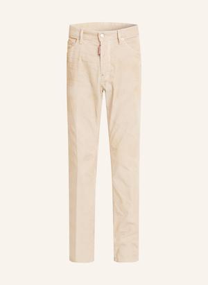 dsquared2 Spodnie Sztruksowe Straight Fit beige