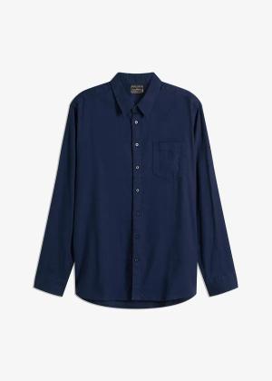 Koszula flanelowa z czystej bawełny, regular fit