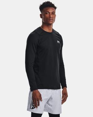 UNDER ARMOUR koszulka sportowa męska z długim rękawem Fitted Crew czarna (XXL)