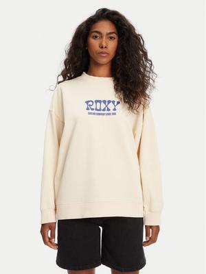 Roxy Bluza ERJFT04941 Beżowy Regular Fit