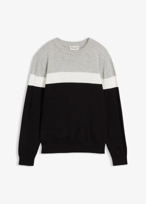 Sweter z cienkiej bawełnianej dzianiny