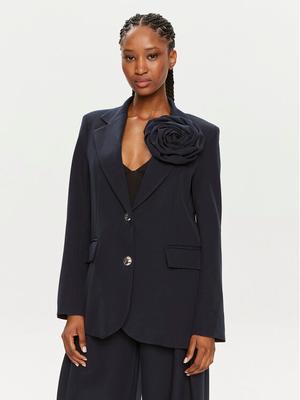 Maryley Marynarka 24EB202/43BL Granatowy Regular Fit