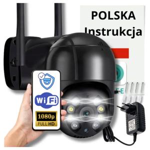 Kamera zewnętrzna WiFi obrotowa ip 5x ZOOM z czujnikiem ruchu wewnętrzna