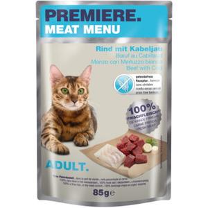 PREMIERE Meat Menu Adult Wołowina z dorszem 48x85 g