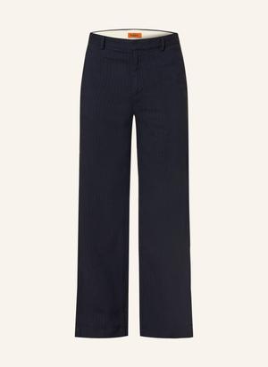 Barena Venezia Spodnie Delfo Regular Fit Z Lnem blau