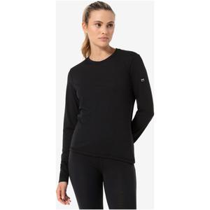SUPER.NATURAL Koszulka damska z długim rękawem merino TUNDRA175 czarna (S)