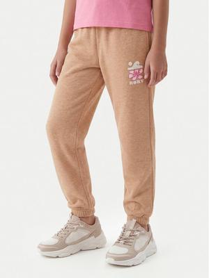 Roxy Spodnie dresowe Surf Feeling ERGFB03337 Beżowy Regular Fit