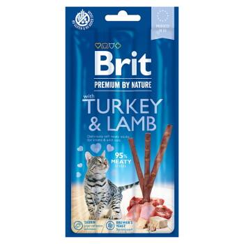 Brit Premium by Nature Cat Sticks z indykiem i jagnięciną 3 x 5 g