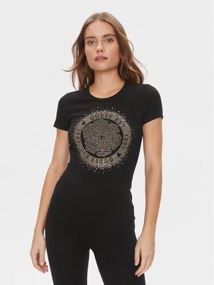 Guess T-Shirt Camelia W4RI47 J1314 Czarny Slim Fit