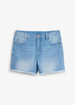 Szorty jeansowe mid waist z bawełną organiczną