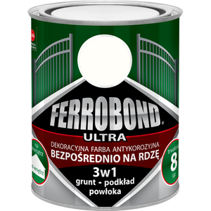 Farba antykorozyjna FERROBOND ULTRA połysk biały RAL 9010 0,7 l