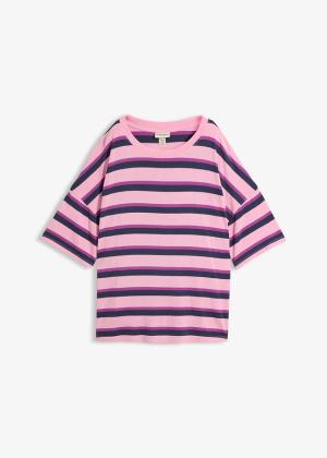 T-shirt oversize z lejącej wiskozy