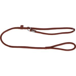 Kerbl Szyta na okrętkę skórzana smycz Roma koniakowa 170 cm, 8 mm