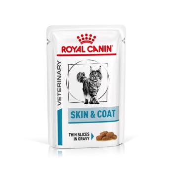 ROYAL CANIN Veterinary Skin & Coat, delikatne kawałki w sosie 12x85 g