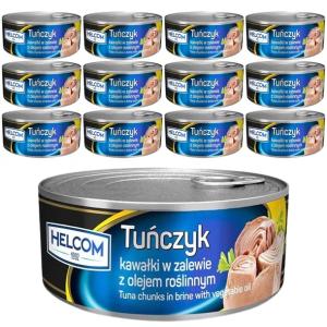 Helcom Tuńczyk kawałki w oleju roślinnym 170g x 12 sztuk