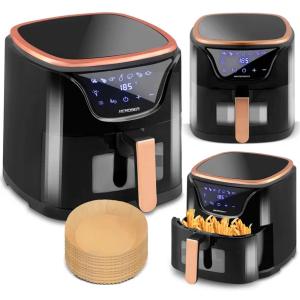 FRYTKOWNICA BEZTŁUSZCZOWA AIR FRYER FRYTOWNICA 5L GRATIS BERDSEN 1500W