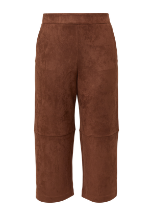 Culotte o wyglądzie zamszu