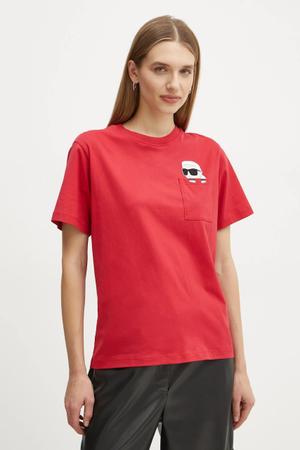 Karl Lagerfeld t-shirt bawełniany IKON
