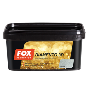 Farba dekoracyjny DIAMENTO 3D uran 1 l FOX Dekorator