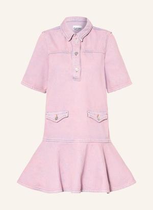 Ganni Sukienka Jeansowa pink