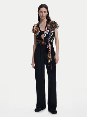 Desigual Kombinezon Paisley 25SWPW20 Czarny Regular Fit