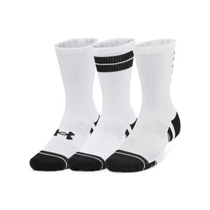 UNDER ARMOUR skarpetki bawełniane za kostki unisex treningowe 3 Pak białe (XL)