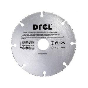 Tarcza z węglika spiekanego do cięcia drewna z gwoździami 125 x 1,0 x 22,23 mm Drel