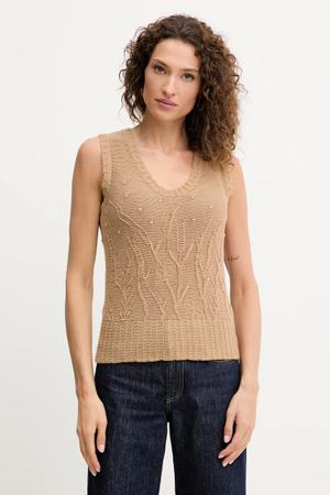 Twinset kamizelka z wełną