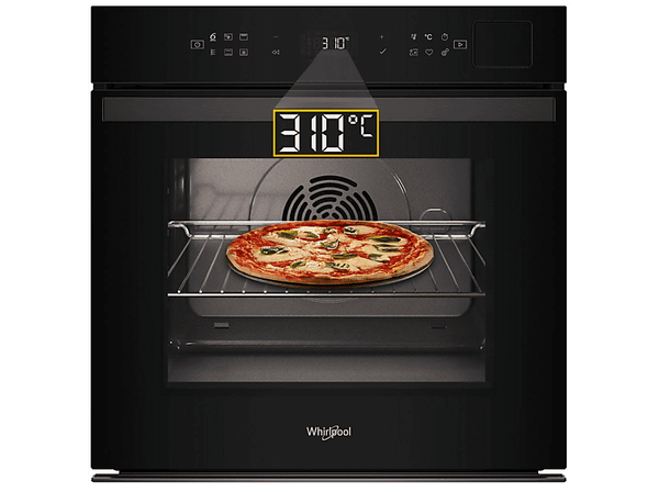 Piekarnik parowy WHIRLPOOL WOI6A8HT1SBA 73l SteamSense Pizza 310C Termoobieg Air Fry SoftClosing A+ Czarny