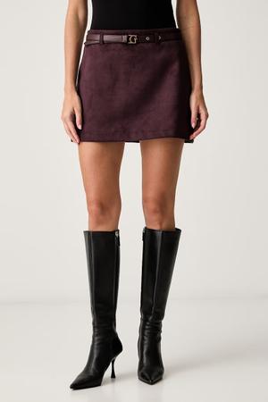Guess spódnica z imitacji zamszu GRACE