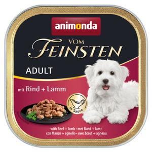animonda Vom Feinsten mokra karma dla psa, Adult, w sosie 22x150g Wołowina i jagnięcina