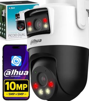 KAMERA WIFI OBROTOWA 10MP ZEWNĘTRZNA P5D-5F-PV Picoo Dual DAHUA FULL COLOR