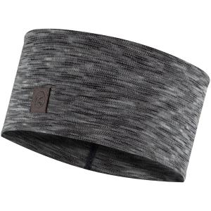 OPASKA BUFF MERINO WIDE HEADBAND MULTISTRIPES FOG GREY (10)