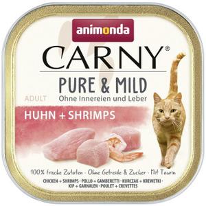 animonda Carny mokra karma dla kota dorosłego Pure and Mild Kurczak i krewetki 32x100 g