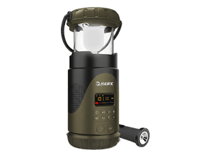 Radio solarne dynamo na korbkę HAWK Expedition R30 HWRDI430GN Szaro-zielony