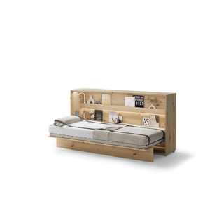 Półkotapczan poziomy BC-06 Bed Concept 90x200 cm 90x200 cm | Dąb artisan | składany | funkcjonalny | oszczędność przestrzeni