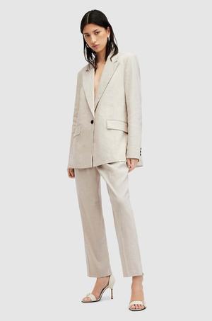 AllSaints spodnie lniane dziecięce WHITNEY TROUSER