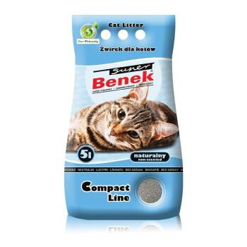 Benek Super Compact Naturalny żwirek dla kota 5 l