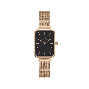 Daniel Wellington DW Watch Quadro Pressed Melrose Black 20x26mm Rose Gold