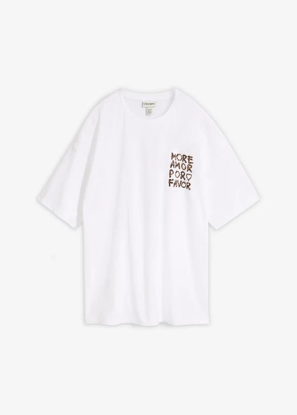 T-shirt oversize z czystej bawełny organicznej