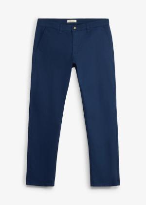 Spodnie chinosy relaxed fit ze stretchem, z bawełny organicznej, straight