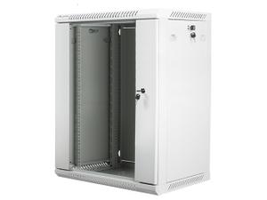 Lanberg Szafa instalacyjna wisząca 19 cali 15U 600X450mm szara (drzwi szklane)