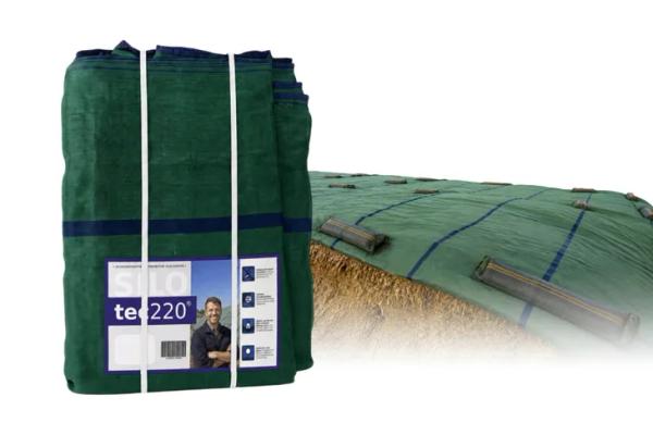 Siatka ochronna na pryzmy 8 x 10 m do kiszonki silosów 220g SILO TEC220