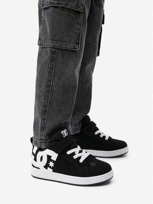 DC Shoes Sneakersy EO-COURT GRAFFIK ELASTIC TODDLER DC02547002 Czarny
