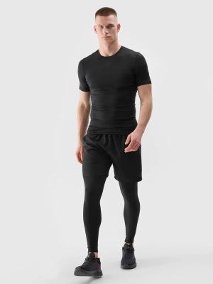 4F legginsy sportowe męskie spodnie 4FWSS25TFTIM338 czarne (S)