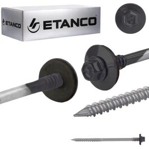 Wkręty do płyty warstwowej 120mm RAL 7016 100s do drewna betonu Etanco GTRW