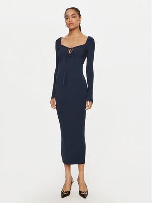 TWINSET Sukienka dzianinowa 242TP3081 Granatowy Regular Fit