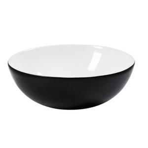 Umywalka nablatowa KR 301 15 x 41 x 41 cm biało-czarna Kerra